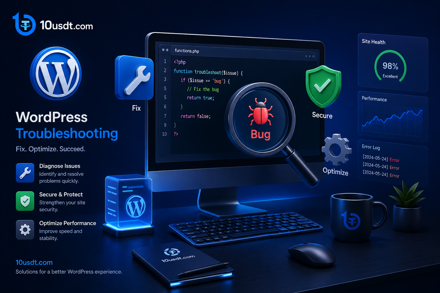 Expert WordPress Bug Fixing | Diagnostic & Troubleshooting